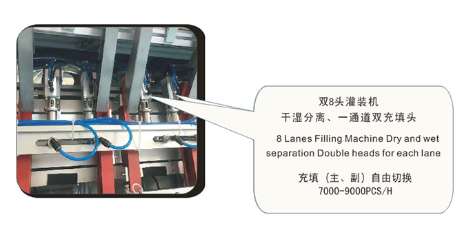 干濕分離擠壓面膜灌裝機